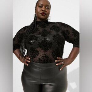 Nightmare Before Christmas Mesh Lace velvet top, Torrid 0